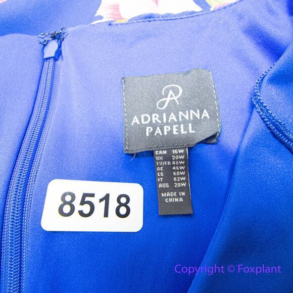 New! Adrianna Papell Women's Tulip Printed Flounce Dress, plus size 16W - Picture 14 of 16